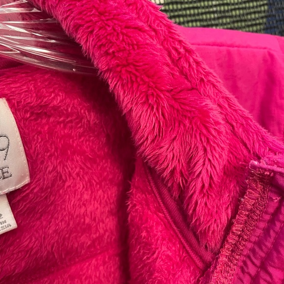 Children’s Place hot pink furry fleece jacket. Size L/G 10/12. Great condition. - Picture 2 of 8